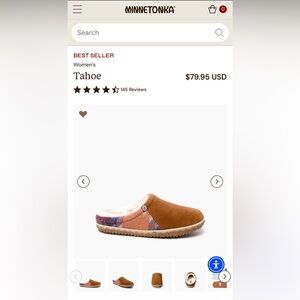 Minnetonka Women's Tahoe Slippers - Brown and Pink